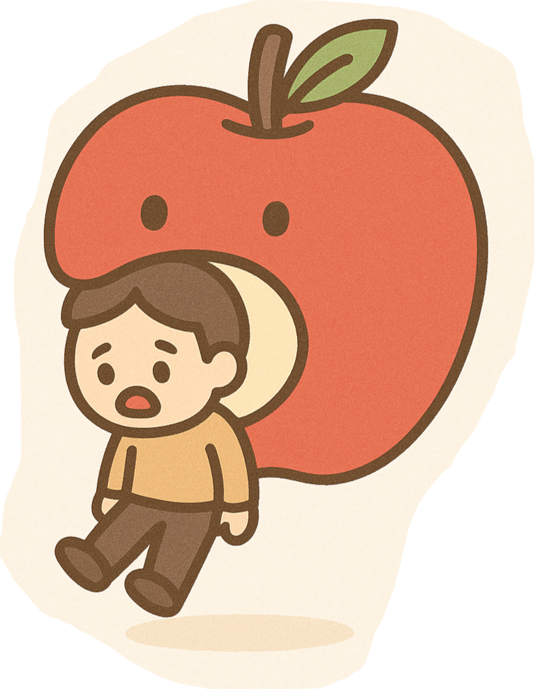 リンゴおばけの英語